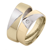 Linden Trauringe / Eheringe Höri - Aussergewöhnliches Design - 211/212